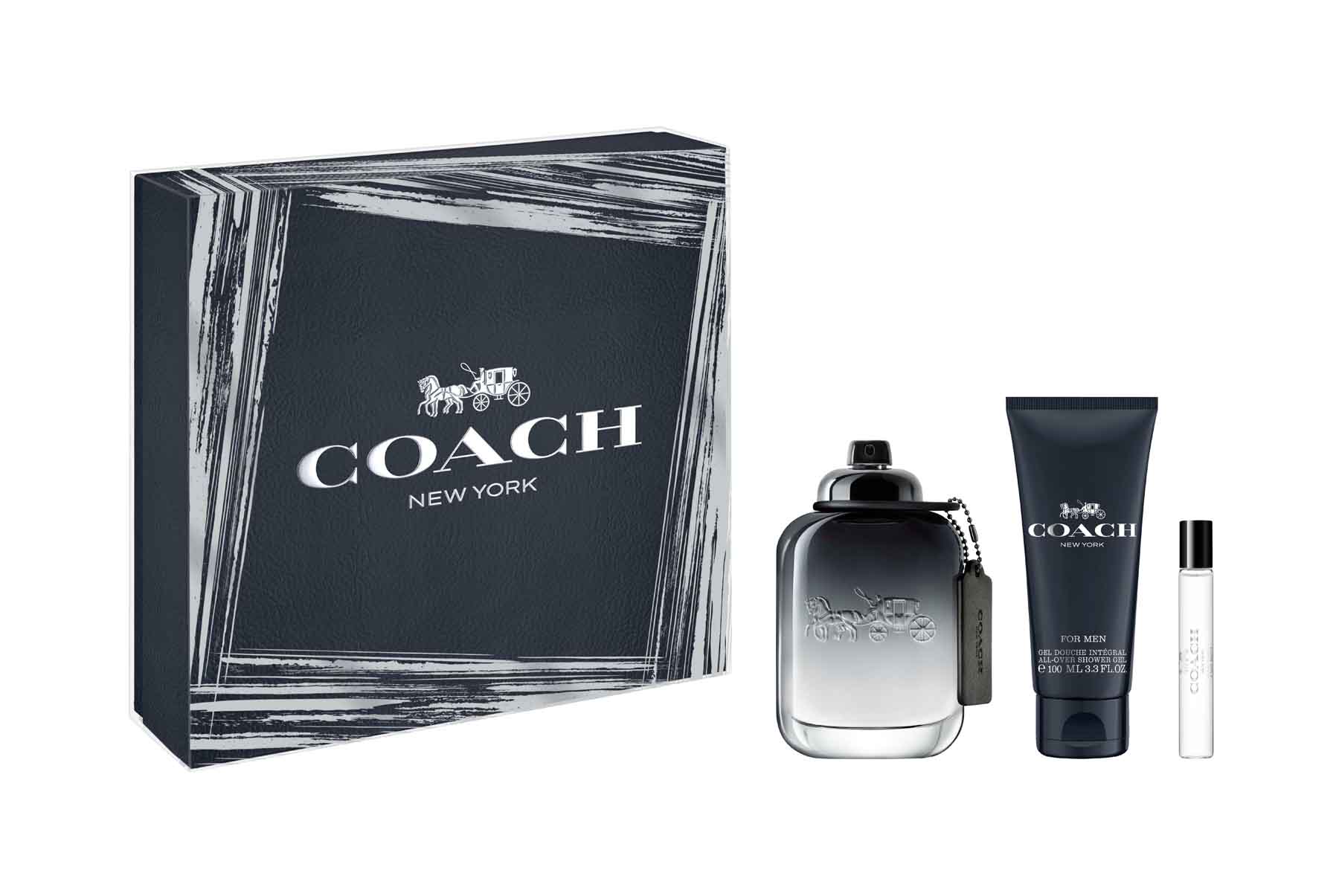 Coach For Men EDT Set (100ml + Shower Gel 100ml+ EDT 7.5 ml)